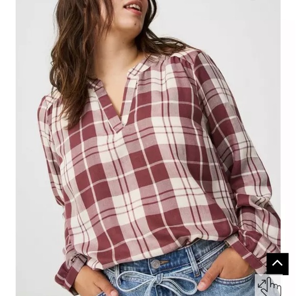 Torrid Harper Double Gauze Pullover blouse - Picture 6 of 7